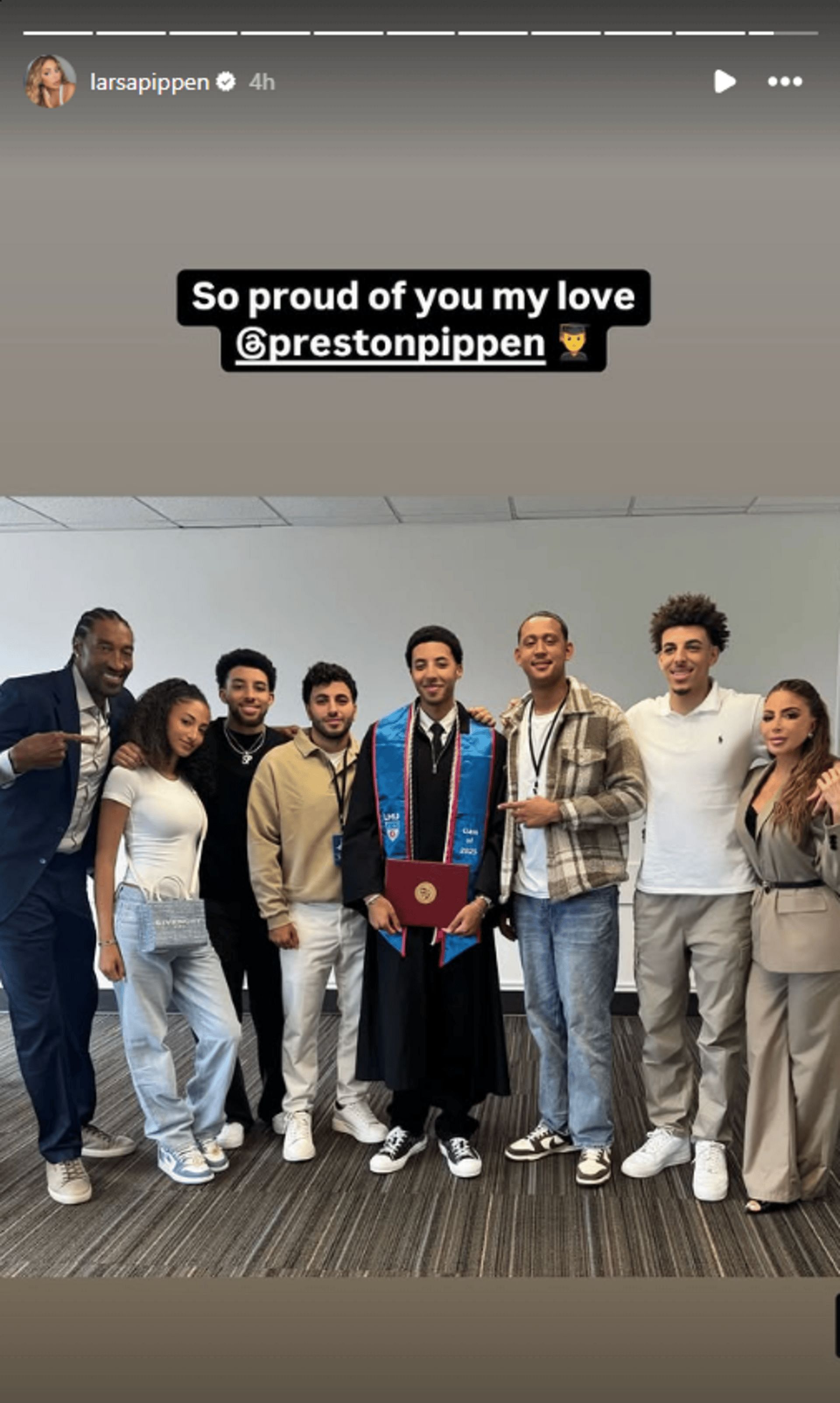 Larsa Pippen's Instagram Story